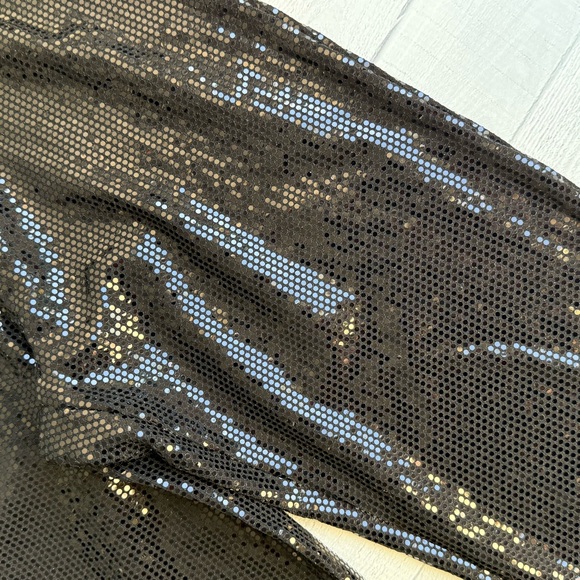 House of Harlow 1960 Black Straight Leg Shiny Pants XS - Picture 7 of 8